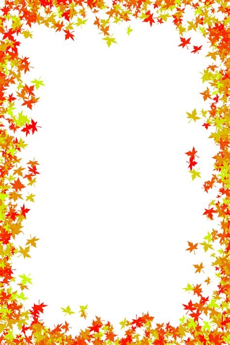 fall borders clipart